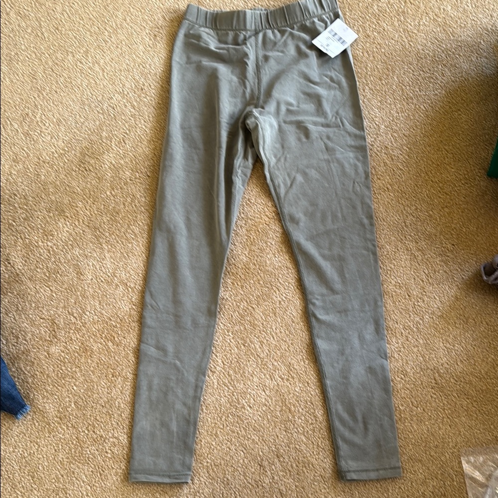 Khaki green leggings, Forever 21 size S, NWT